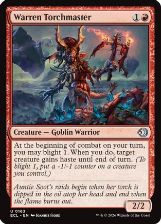 Warren Torchmaster (ECL-163) - Lorwyn Eclipsed Foil - for just $0.06! 