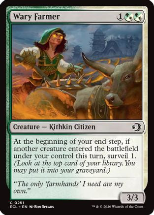 Wary Farmer (ECL-251) - Lorwyn Eclipsed Foil - for just $0.04! 