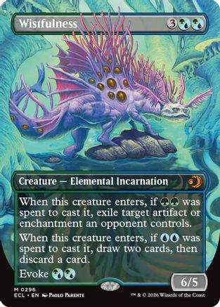 Wistfulness (Borderless) (ECL-296) - Lorwyn Eclipsed - for just $5.47! 