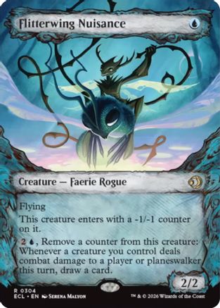 Flitterwing Nuisance (Showcase) (ECL-304) - Lorwyn Eclipsed - for just $0.15! 