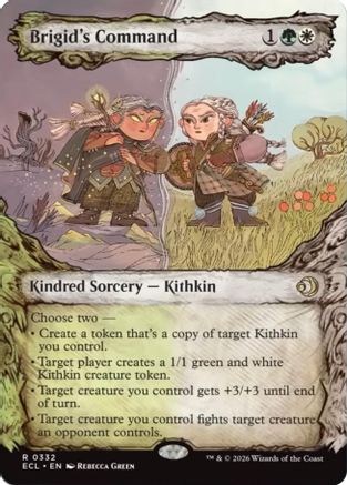 Brigid's Command (Showcase) (ECL-332) - Lorwyn Eclipsed Foil - for just $0.13! 