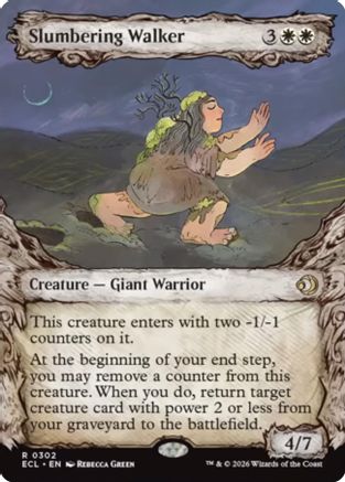 Slumbering Walker (Showcase) (ECL-302) - Lorwyn Eclipsed Foil - for just $0.10! 
