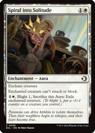 Spiral into Solitude (ECL-036) - Lorwyn Eclipsed Foil - for just $0.04! 