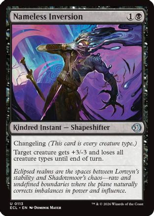Nameless Inversion (ECL-113) - Lorwyn Eclipsed - for just $0.06! 