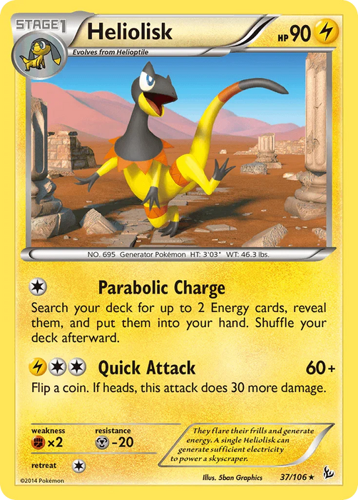 Heliolisk (37/106) [XY: Flashfire] - for just $0.20! 