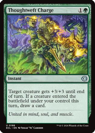 Thoughtweft Charge (ECL-198) - Lorwyn Eclipsed - for just $0.03! 