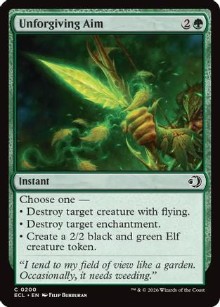 Unforgiving Aim (ECL-200) - Lorwyn Eclipsed - for just $0.06! 