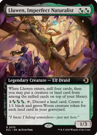 Lluwen, Imperfect Naturalist (Extended Art) (ECL-375) - Lorwyn Eclipsed Foil - for just $0.23! 