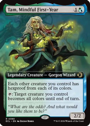 Tam, Mindful First-Year (Extended Art) (ECL-380) - Lorwyn Eclipsed Foil - for just $0.96! 