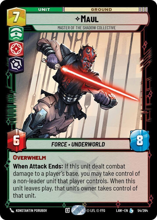 Maul - Master of the Shadow Collective (54/264) (54/264) [A Lawless Time] - for just $1.30! 