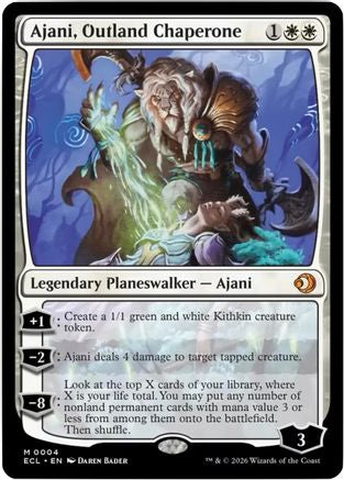 Ajani, Outland Chaperone (ECL-004) - Lorwyn Eclipsed Foil - for just $0.60! 