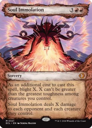 Soul Immolation (Showcase) (ECL-321) - Lorwyn Eclipsed - for just $1.09! 