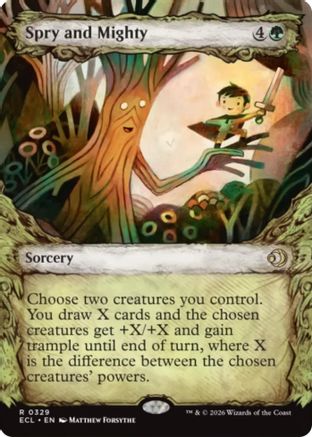 Spry and Mighty (Showcase) (ECL-329) - Lorwyn Eclipsed Foil - for just $0.23! 