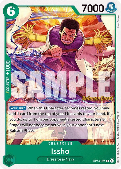 Issho (OP14-021) [The Azure Sea's Seven Release Event Cards] - for just $0.20! 