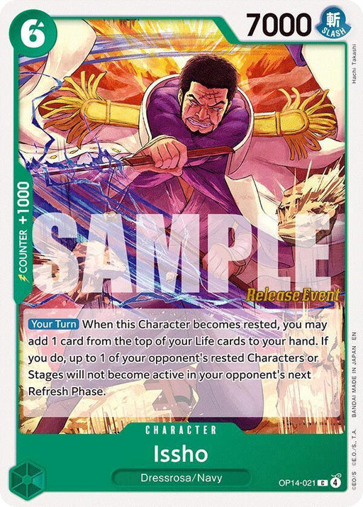 Issho (OP14-021) [The Azure Sea's Seven Release Event Cards] - for just $0.20! 