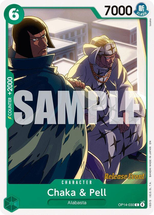 Chaka & Pell (OP14-030) [The Azure Sea's Seven Release Event Cards] - for just $0.25! 