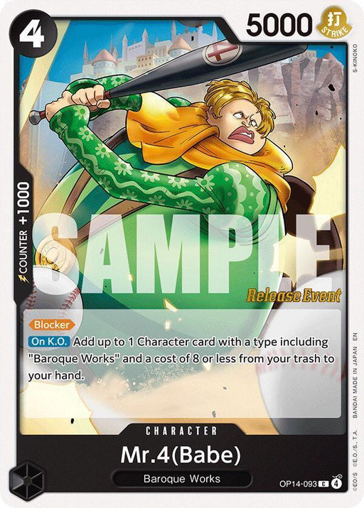 Mr.4(Babe) [The Azure Sea's Seven Release Event Cards] - for just $1.75! 