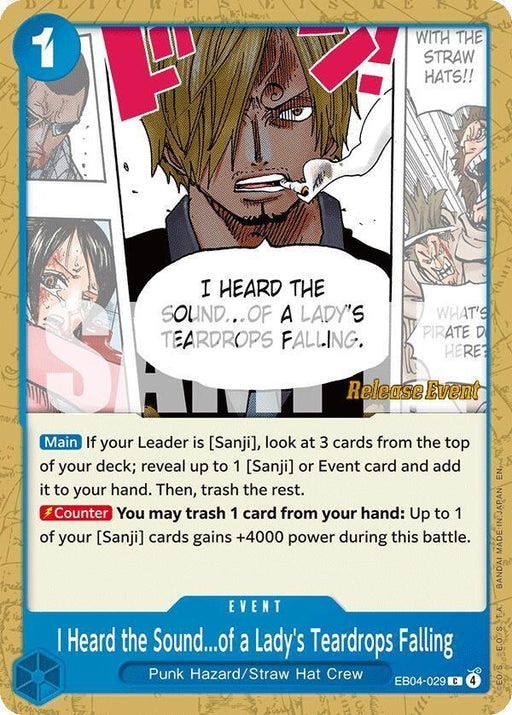 I Heard the Sound...of a Lady's Teardrops Falling [The Azure Sea's Seven Release Event Cards] - for just $1.40! 