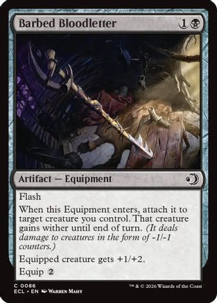 Barbed Bloodletter (ECL-086) - Lorwyn Eclipsed - for just $0.04! 