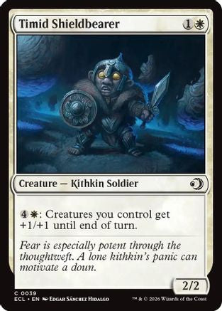 Timid Shieldbearer (ECL-039) - Lorwyn Eclipsed Foil - for just $0.05! 