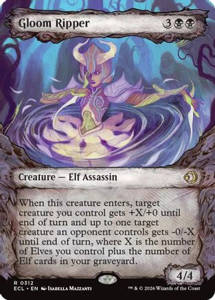 Gloom Ripper (Showcase) (ECL-312) - Lorwyn Eclipsed - for just $0.15! 