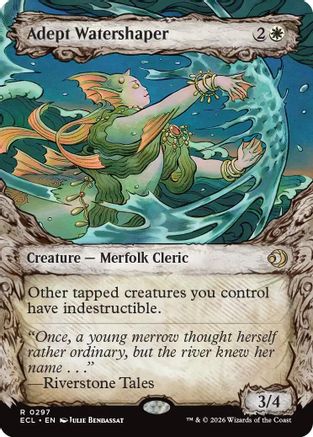 Adept Watershaper (Showcase) (ECL-297) - Lorwyn Eclipsed Foil - for just $0.47! 