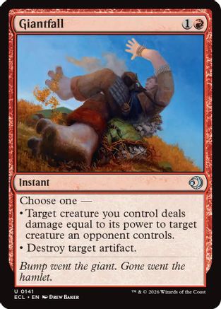 Giantfall (ECL-141) - Lorwyn Eclipsed Foil - for just $0.07! 