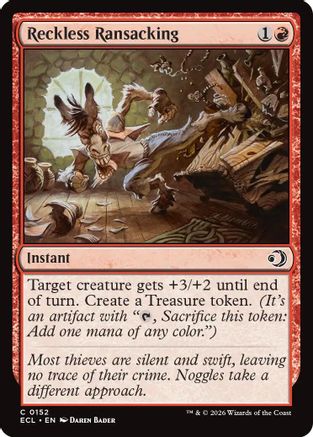 Reckless Ransacking (ECL-152) - Lorwyn Eclipsed Foil - for just $0.07! 