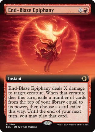 End-Blaze Epiphany (Extended Art) (ECL-364) - Lorwyn Eclipsed Foil - for just $0.12! 