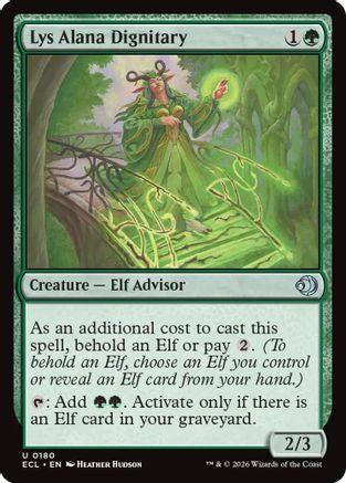 Lys Alana Dignitary (ECL-180) - Lorwyn Eclipsed Foil - for just $0.08! 