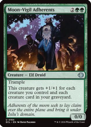 Moon-Vigil Adherents (ECL-184) - Lorwyn Eclipsed - for just $0.10! 