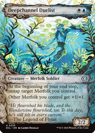 Deepchannel Duelist (Showcase) (ECL-333) - Lorwyn Eclipsed Foil - for just $0.09! 