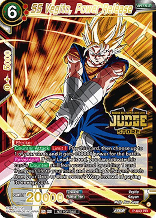 SS Vegito, Power Release (Judge Pack Vol.18) (Store) (P-643) [Judge Promotion Cards] - for just $3! 