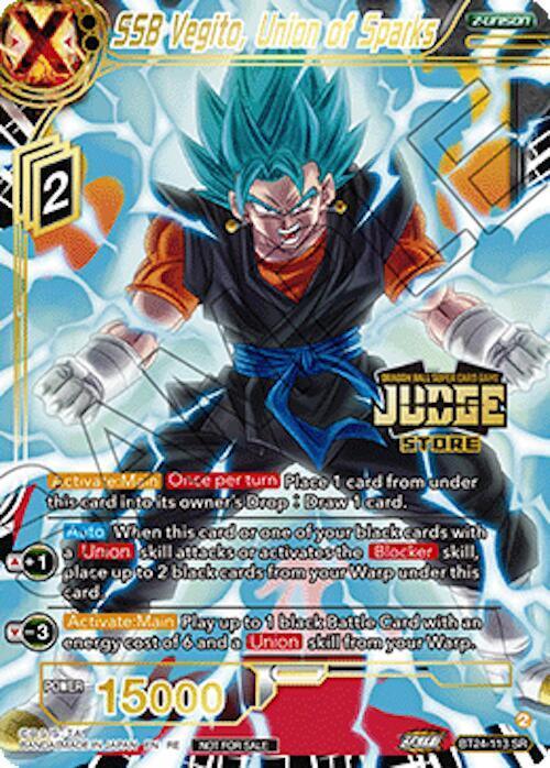 SSB Vegito, Union of Sparks (Judge Pack Vol.18) (Store) (BT24-113) [Judge Promotion Cards] - for just $3.85! 
