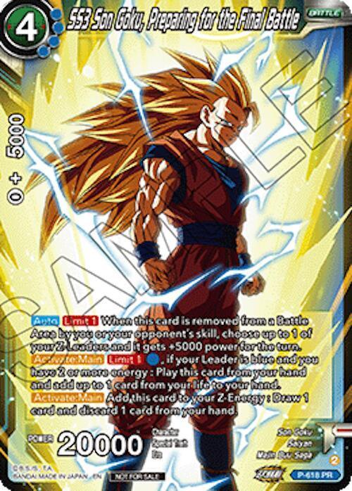 SS3 Son Goku, Preparing for the Final Battle (Ultra-Bout Series Tournament Pack Vol.1) (P-618) [Tournament Promotion Cards] - for just $0.35! 