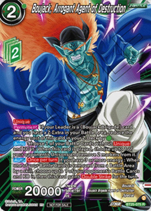 Boujack, Arrogant Agent of Destruction (Ultra-Bout Series Tournament Pack Vol.1) (BT25-075) [Tournament Promotion Cards] - for just $0.65! 