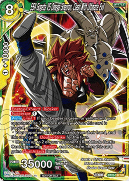 SS4 Gogeta VS Omega Shenron, Clash With Ultimate Evil (Ultra-Bout Series Tournament Pack Vol.1) (BT25-137) [Tournament Promotion Cards] - for just $5.20! 