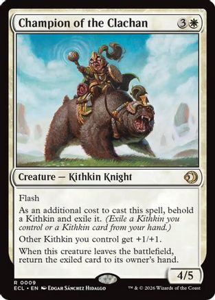 Champion of the Clachan (ECL-009) - Lorwyn Eclipsed - for just $0.06! 