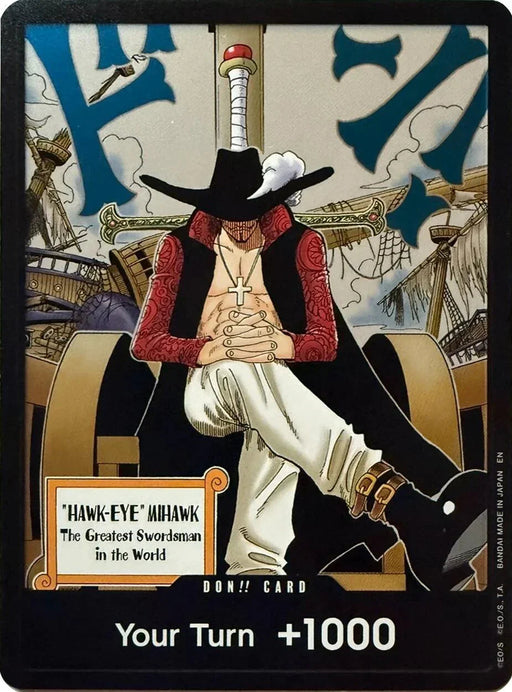 DON!! Card (Dracule Mihawk) [The Azure Sea's Seven] - for just $0.15! 