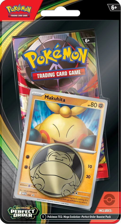 Mega Evolution: Perfect Order - Single Pack Blister (Makuhita) - for just $10! 