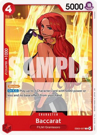 Baccarat (EB03-007) - Extra Booster: One Piece Heroines Edition - for just $0.05! 