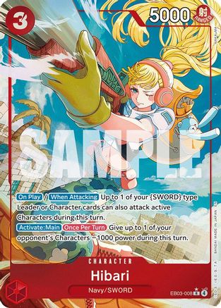 Hibari (Alternate Art) (EB03-008) - Extra Booster: One Piece Heroines Edition Foil - for just $4.83! 