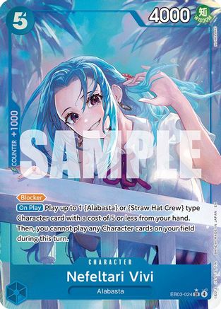 Nefeltari Vivi (024) (Alternate Art) (EB03-024) - Extra Booster: One Piece Heroines Edition Foil - for just $14.90! 