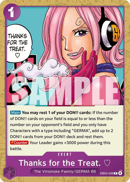 Thanks for the Treat. [Extra Booster: One Piece Heroines Edition] - for just $0.10! 
