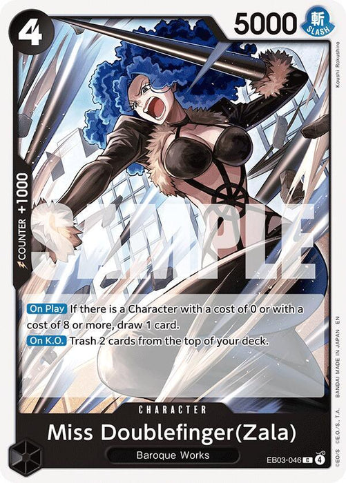Miss Doublefinger(Zala) [Extra Booster: One Piece Heroines Edition] - for just $0.10! 