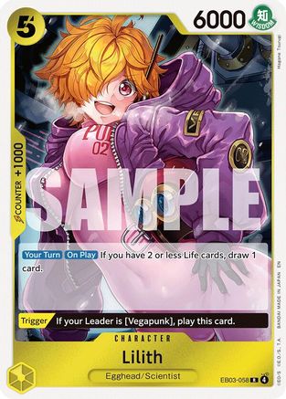 Lilith (EB03-058) - Extra Booster: One Piece Heroines Edition Foil - for just $0.08! 