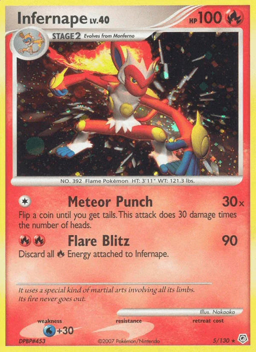 Infernape (5/130) [Diamond & Pearl: Base Set] - for just $7.40! 
