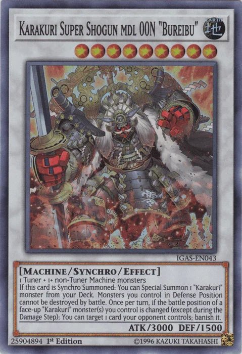 Karakuri Super Shogun mdl 00N "Bureibu" [IGAS-EN043] Super Rare - for just $0.10! 