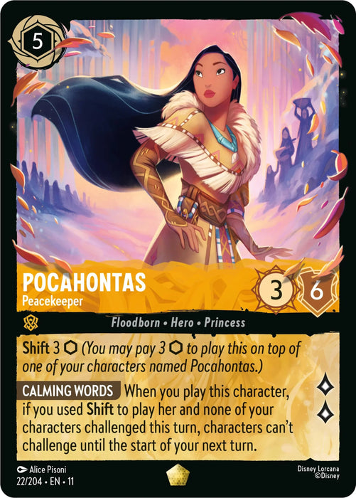 Pocahontas - Peacekeeper (22/204) [Winterspell] - for just $1.30! 