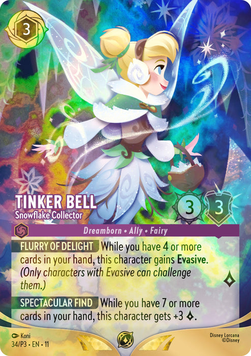 Tinker Bell - Snowflake Collector (Store Championship) (34) [Promo Cards] - for just $17.95! 